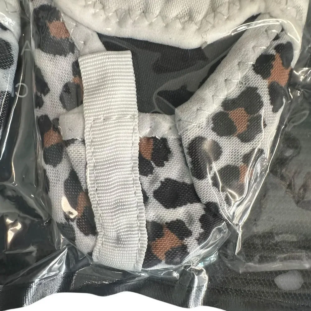 Leopard Print‎ Baby Slippers Soft Sole Non-Slip Indoor Shoes Animal Pattern I